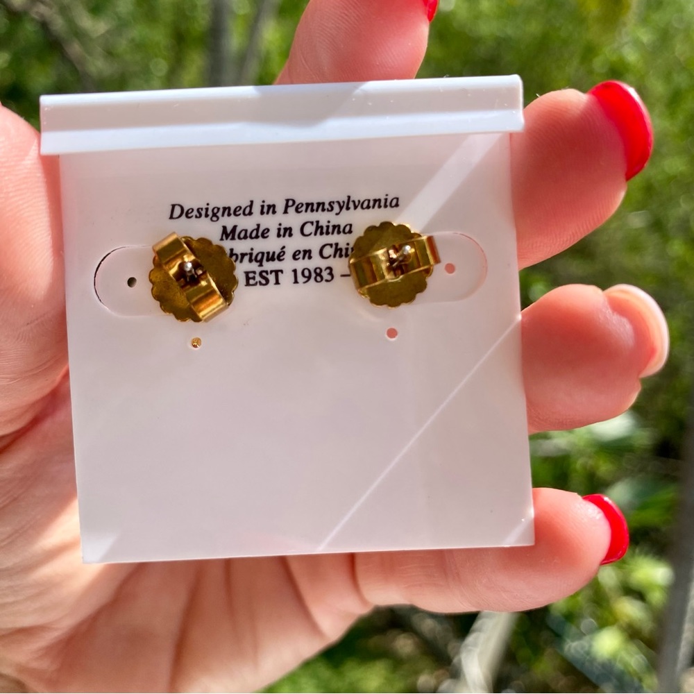 Sorrelli Cushion-Cut Solitaire Stud Earring in Crystal and Gold NWT - Picture 9 of 16